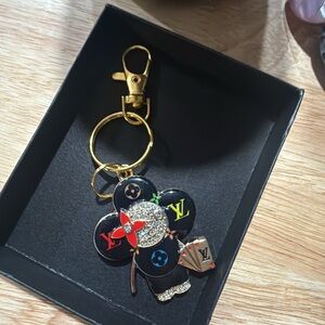 Louis Vuitton Multicolor Key Holder with Gold Accents